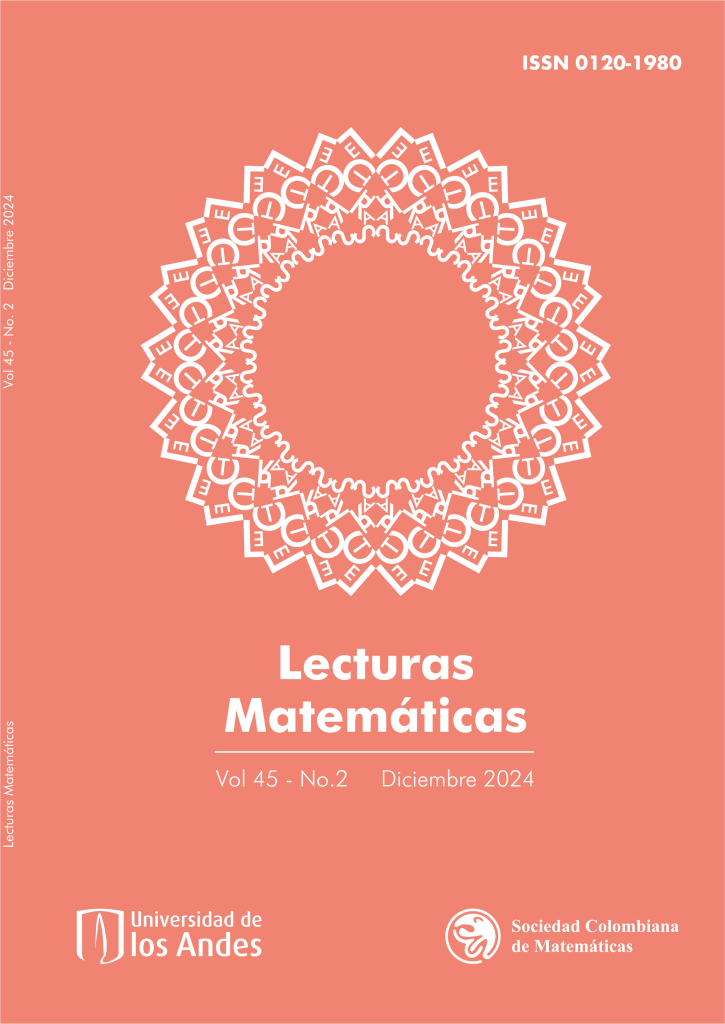 Portada Lecturas Matemáticas Vol 45-2